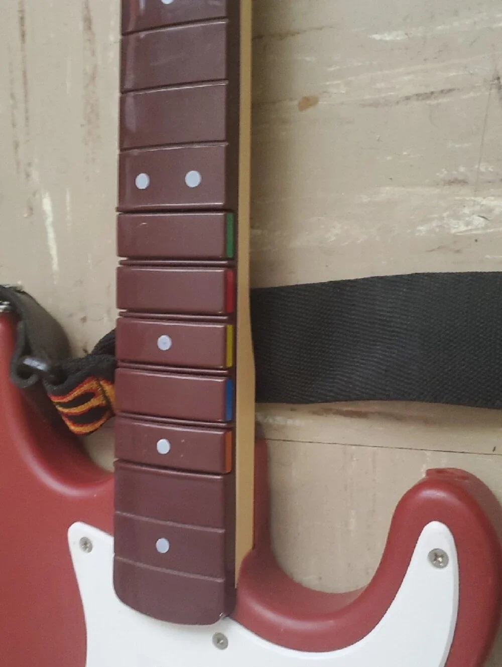 Rock Band 3 Wii U Harmonix Fender Stratocaster Guitar RED 96561 RB3 - NO DONGLE